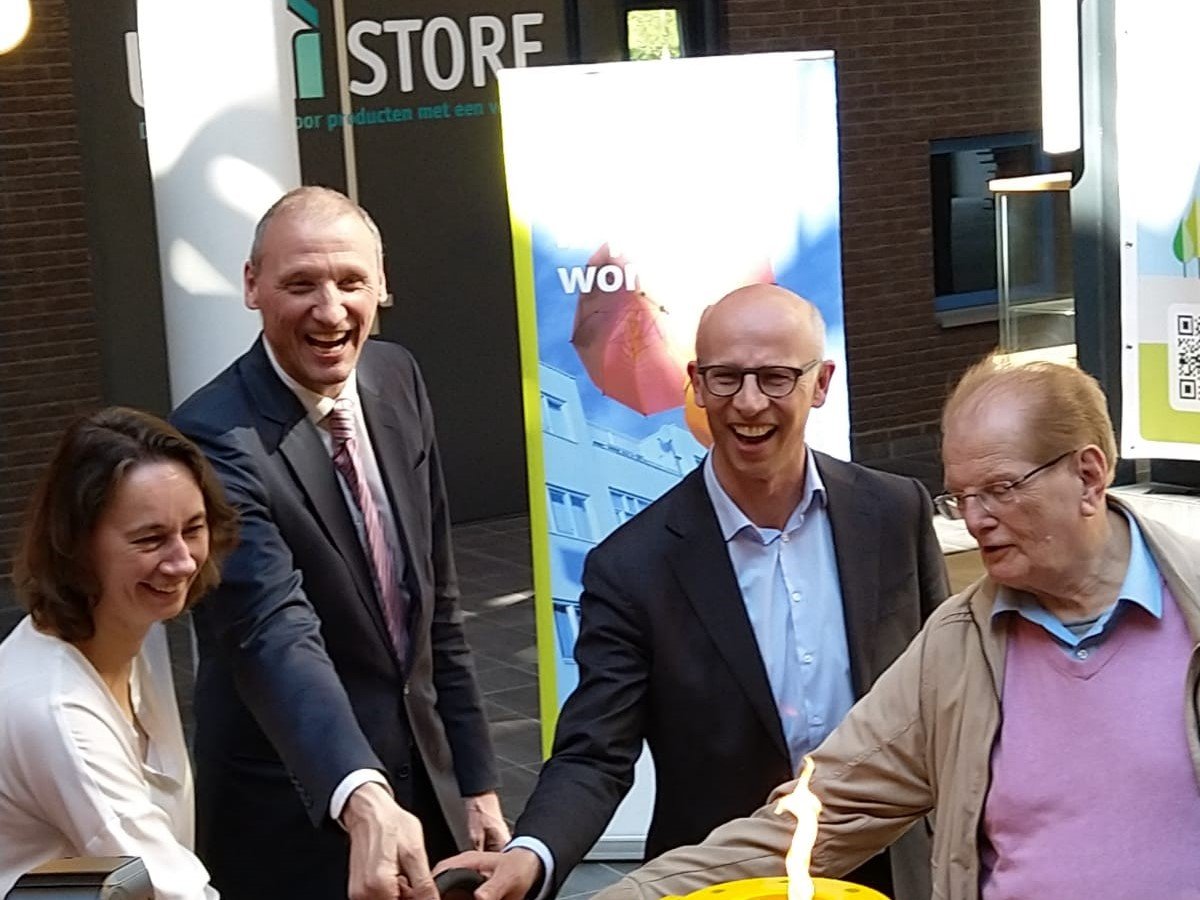 Petra de Groene, Richard Sitton, Alexander van Ofwegen en Arie van Neutigem