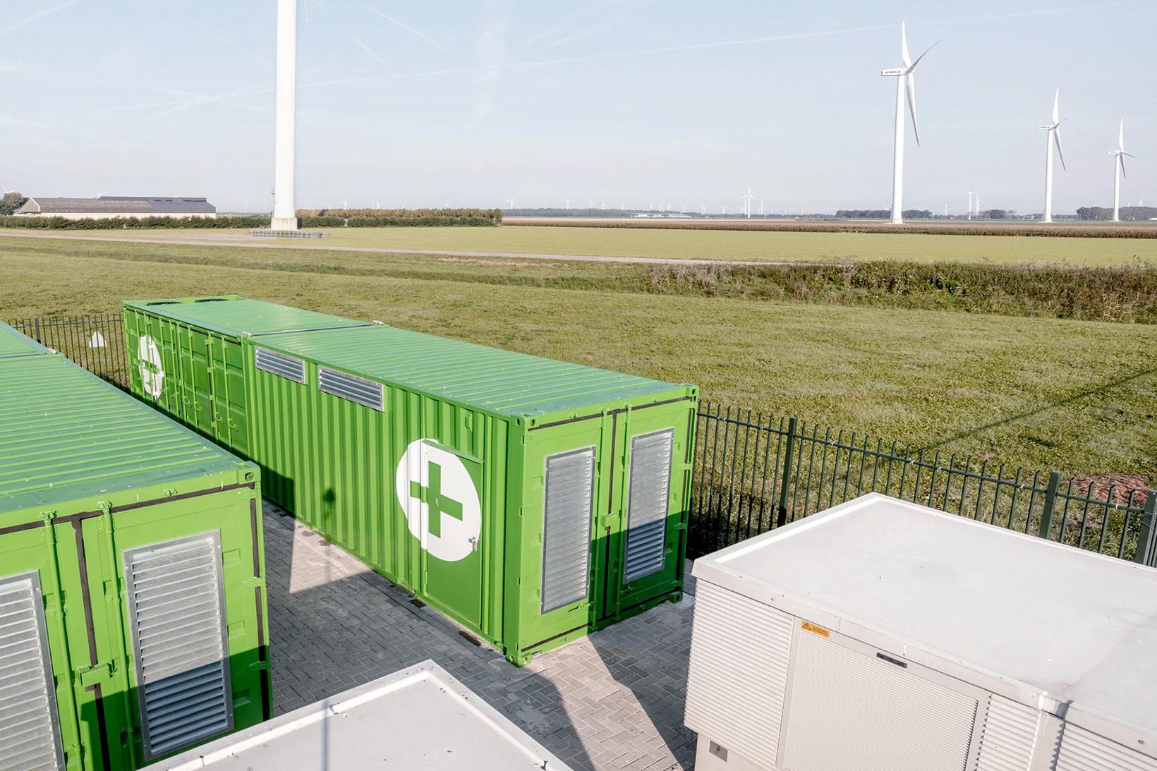 Batterijopslag bij Prinses Alexia Windpark