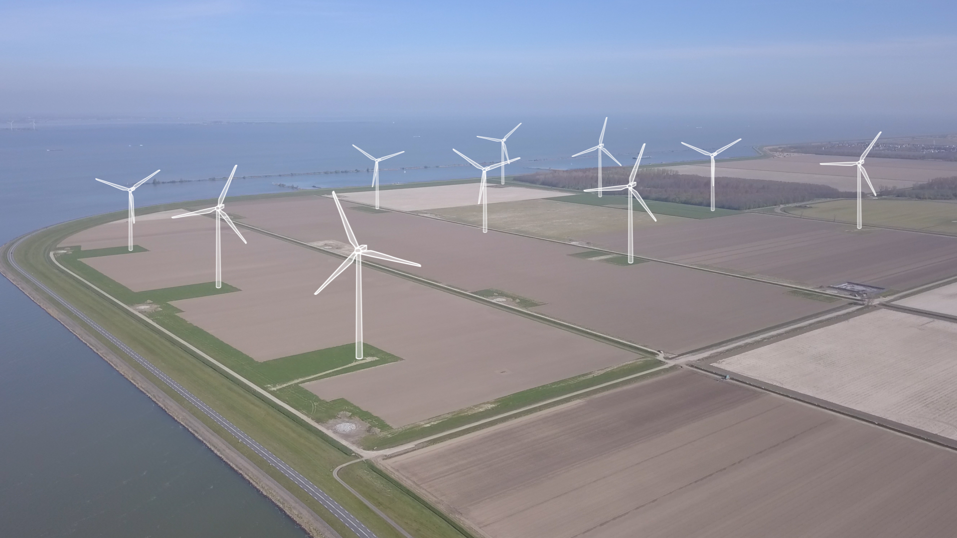 Zo ziet het windpark er in de nabije toekomst uit