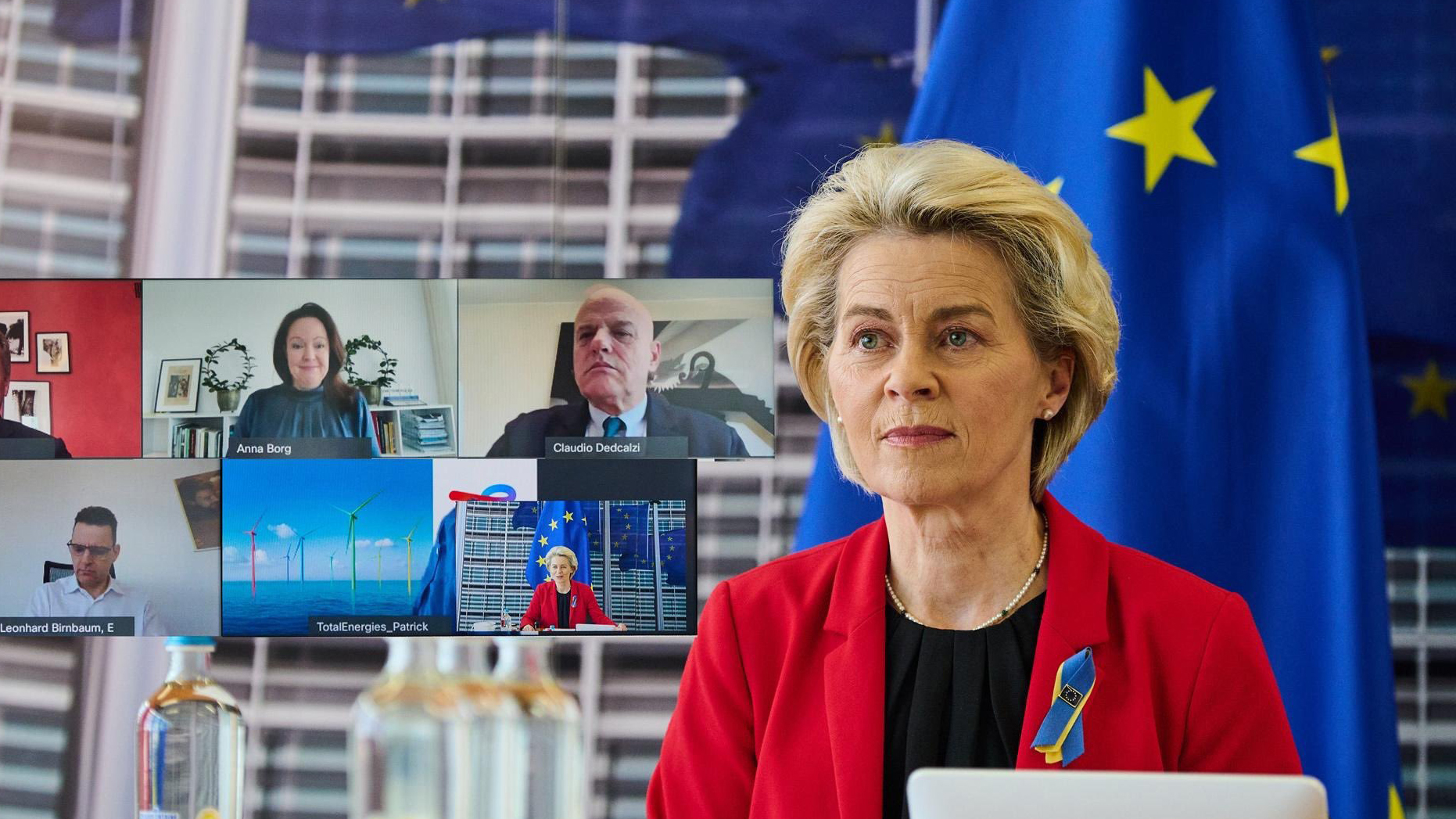 Ursula von der Leyen en Anna Borg Ursula von der Leyen en Anna Borg