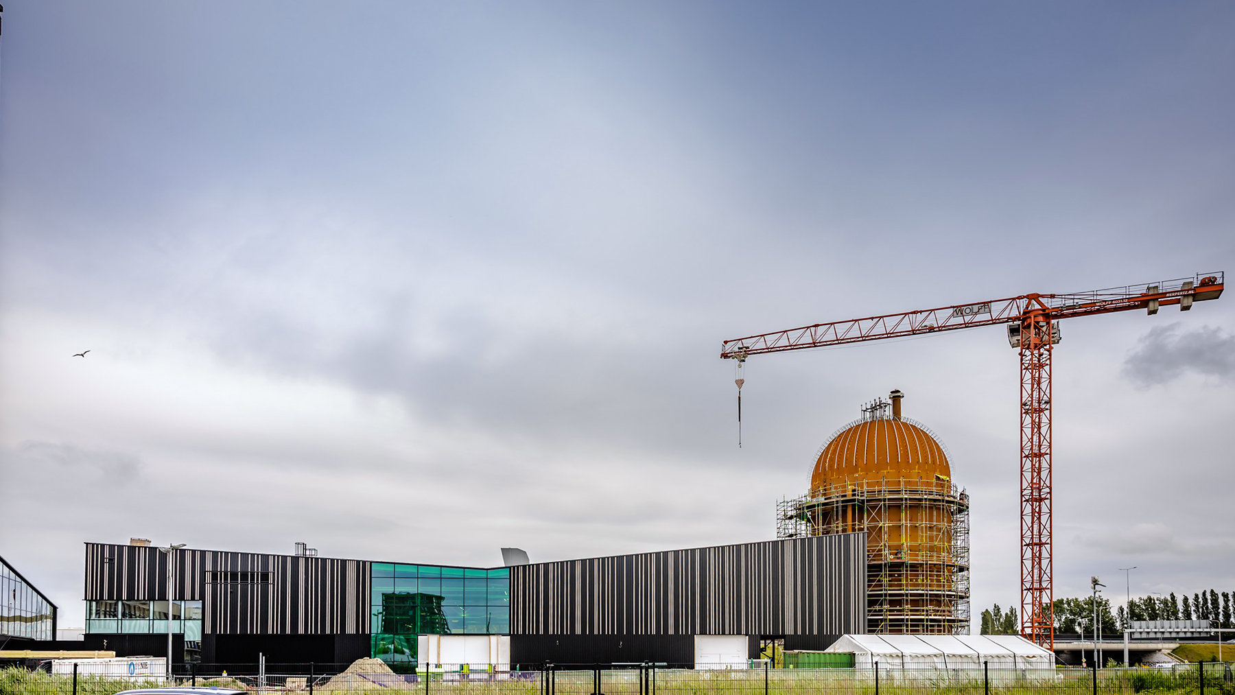 Bouw warmtecentrale De Sleutel bereikt hoogste punt: warmtebuffer van 35 meter staat