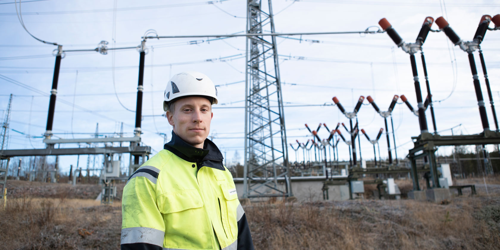 Een medewerker van een energiecentrale in Harsprånget in het noorden van Zweden