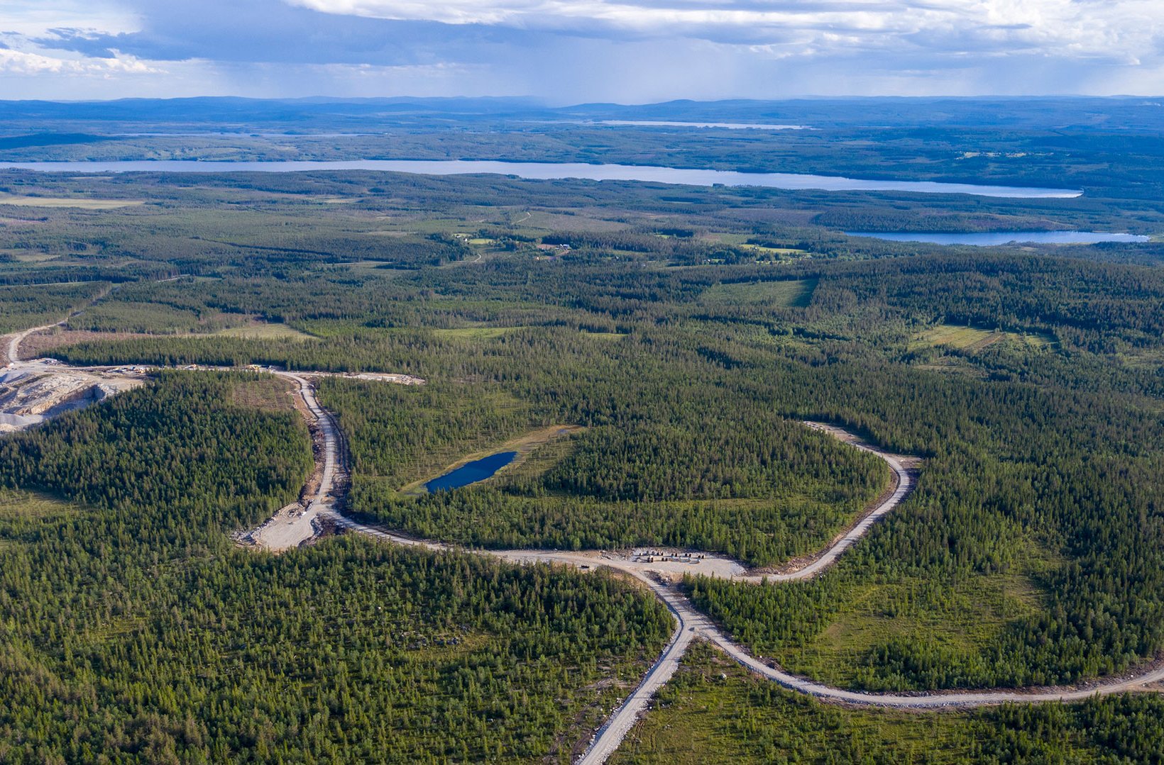 Blakliden-Fäbodbergets vindkraftpark i Västerbotten 