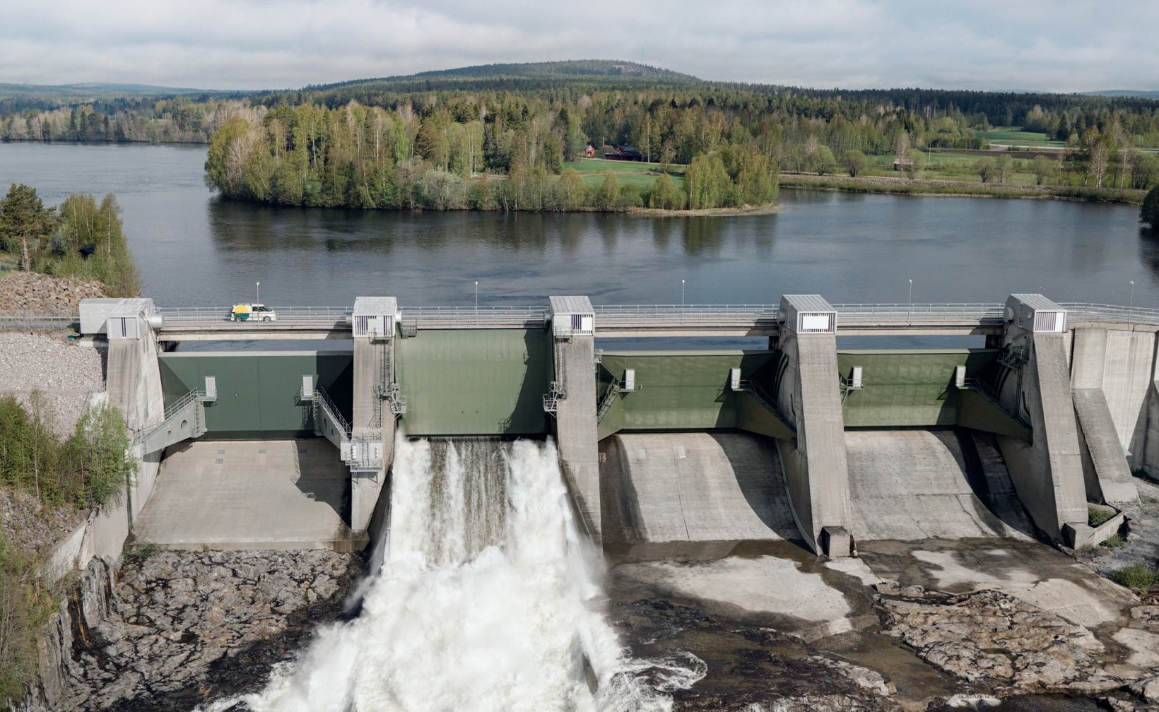 Vattenkraftverket i Stornorrfors.