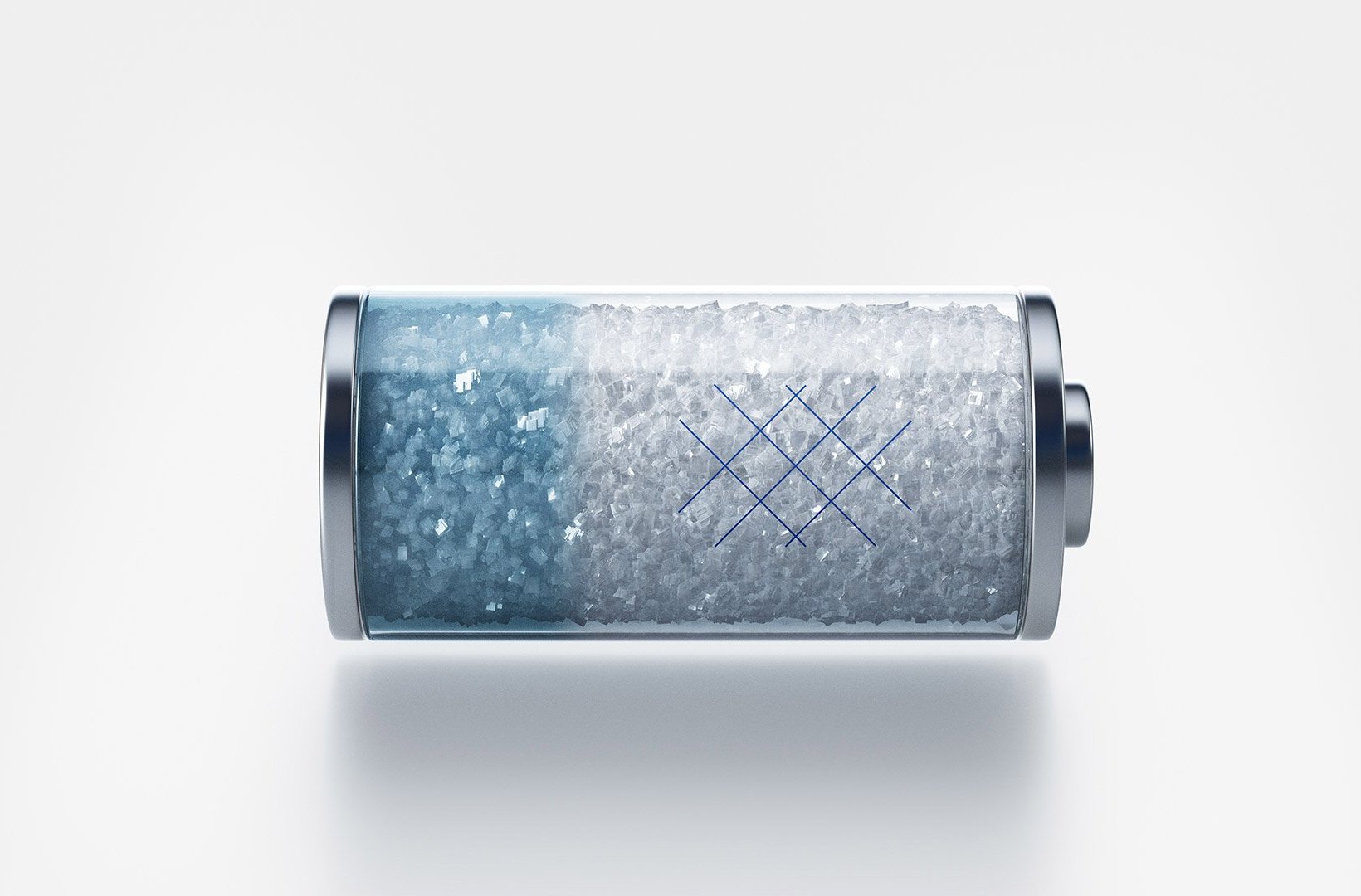 Ett batteri fyllt med salt. Illustration: SaltX Technology