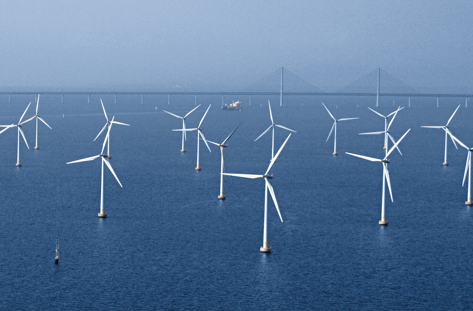 Vindkraftsparken Lillgrund i Öresund