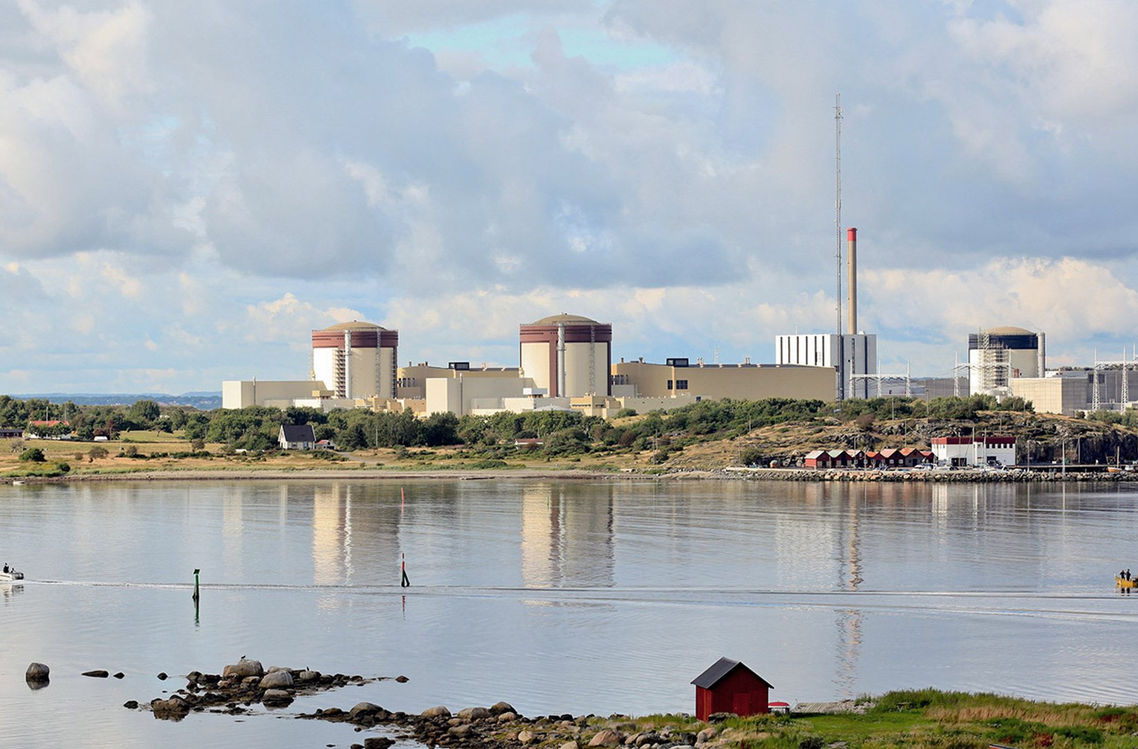 Vy över Ringhals och omgivningarna en sommardag