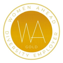 Symbol för Diversity Employer Gold, grundat av Women Ahead