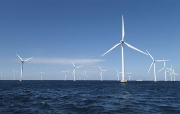 En havsbaserad vindkraftspark
