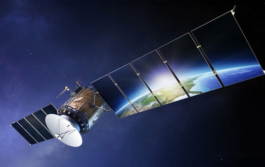 En satellit i rymden