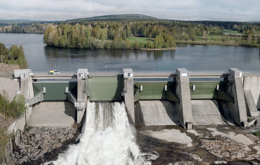 Vattenkraftverket i Stornorrfors. Vattenkraftverket i Stornorrfors.