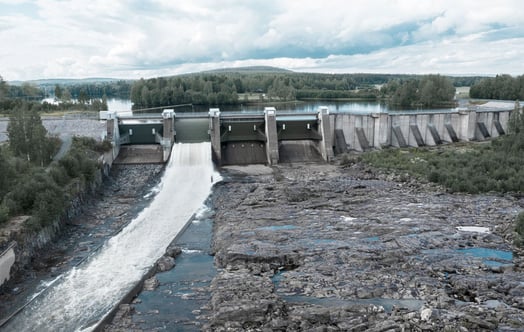Vattenkraftverket i Stornorrfors. Vattenkraftverket i Stornorrfors.