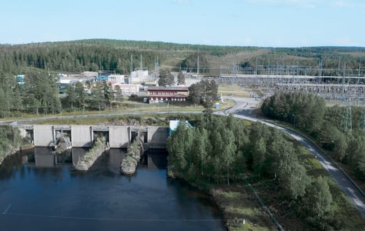 Vattenkraftverket i Stornorrfors. Vattenkraftverket i Stornorrfors.