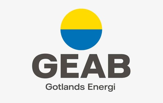 GEAB:s logotyp. GEAB:s logotyp.