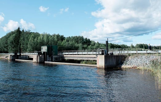 Vattenkraftverket i Söderfors. Vattenkraftverket i Söderfors.