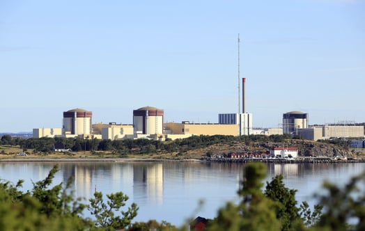 Ringhals kärnkraftverk en sommardag