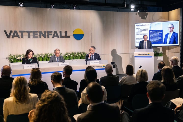 Deltagare på Vattenfalls årsstämma 2026.