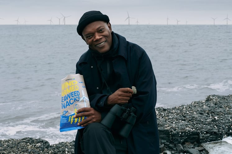 Samuel L. Jackson med chipspåse