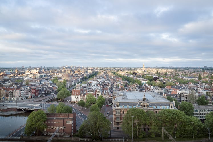 Utsikt över Amsterdam Utsikt över Amsterdam