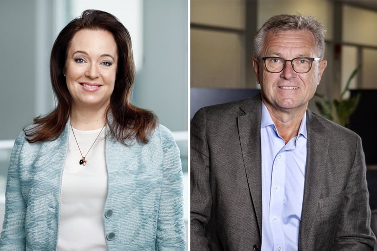 Anna Borg, Vattenfalls vd, och Tom Erixon, ordförande Industrikraft Anna Borg, Vattenfalls vd, och Tom Erixon, ordförande Industrikraft