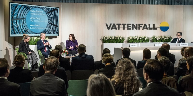 Deltagare på Vattenfalls årsstämma 2025 Deltagare på Vattenfalls årsstämma 2025