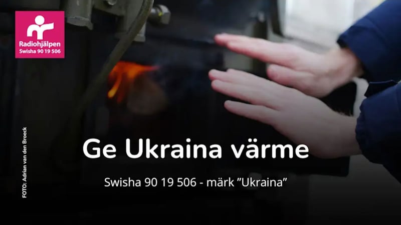 Radiohjälpen insamling, Ge Ukraina värme Radiohjälpen insamling, Ge Ukraina värme
