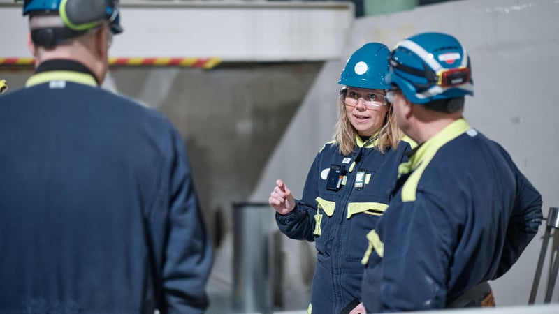 Linda Ekstrand är projektledare för att omhänderta driftavfallet vid Ågesta. Foto: John Guthed