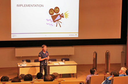 Fredrik Bengtsson föreläser vid WNU på Ringhals