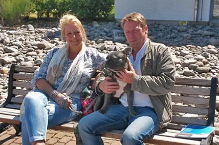 Tanja och Andreas Zschorsch från Tyskland besökte Ringhals 