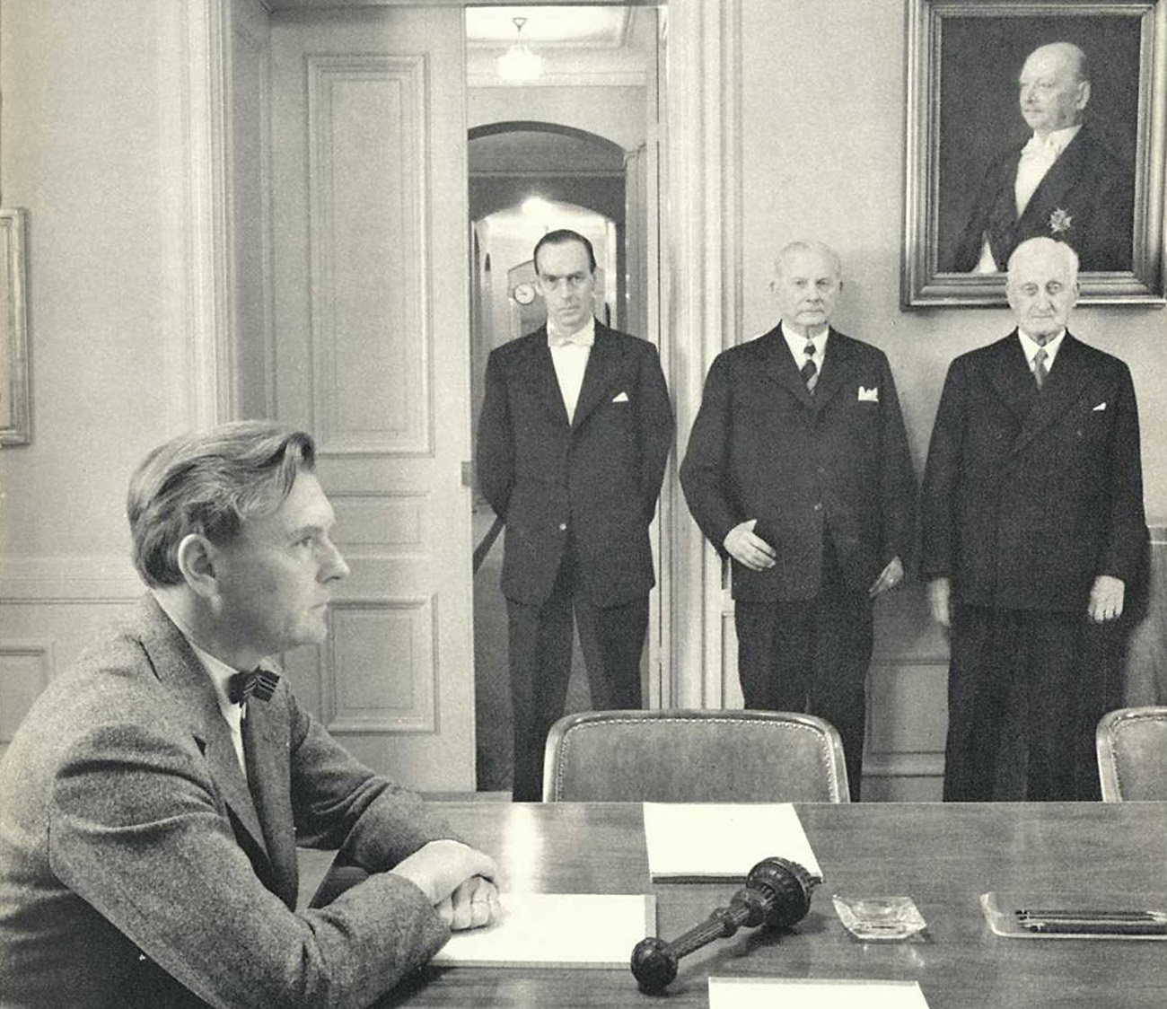 Five CEO:s Erik Grafström, Åke Ruck, Waldemar Borgqvist, Gösta Malm and F. Wilhelm Hansen. Photo: Lennart Nilsson