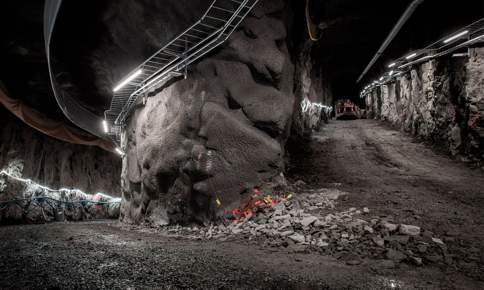 Tunnel i vätgaslagret i Luleå