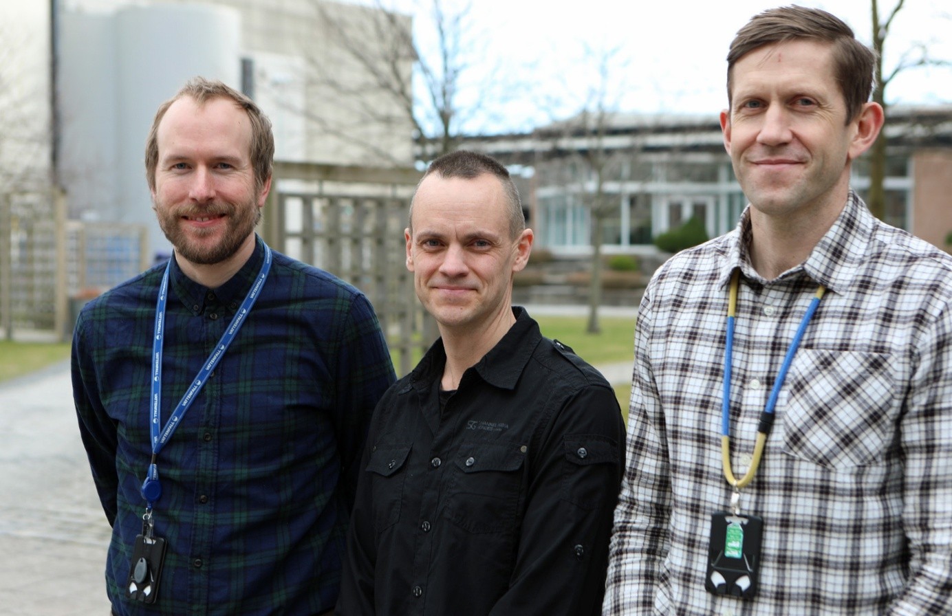 Tre av fyra specialister: Jonas, Tomas och Andreas