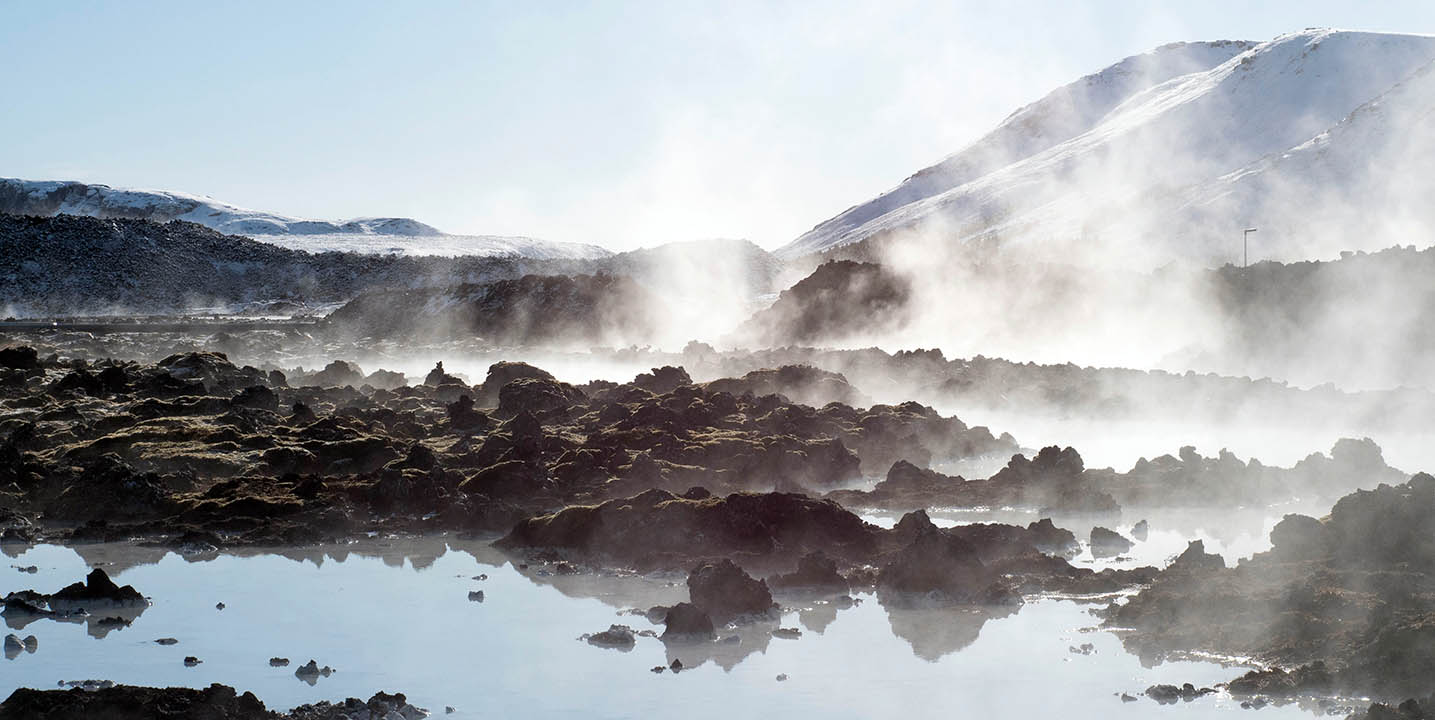 Landskapsbild av Island
