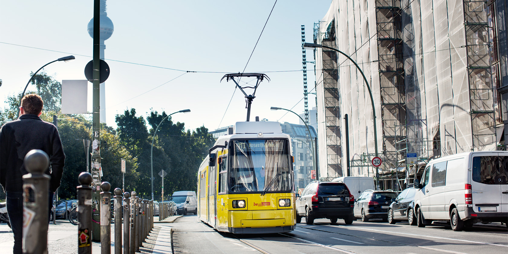 A tram in Berlin