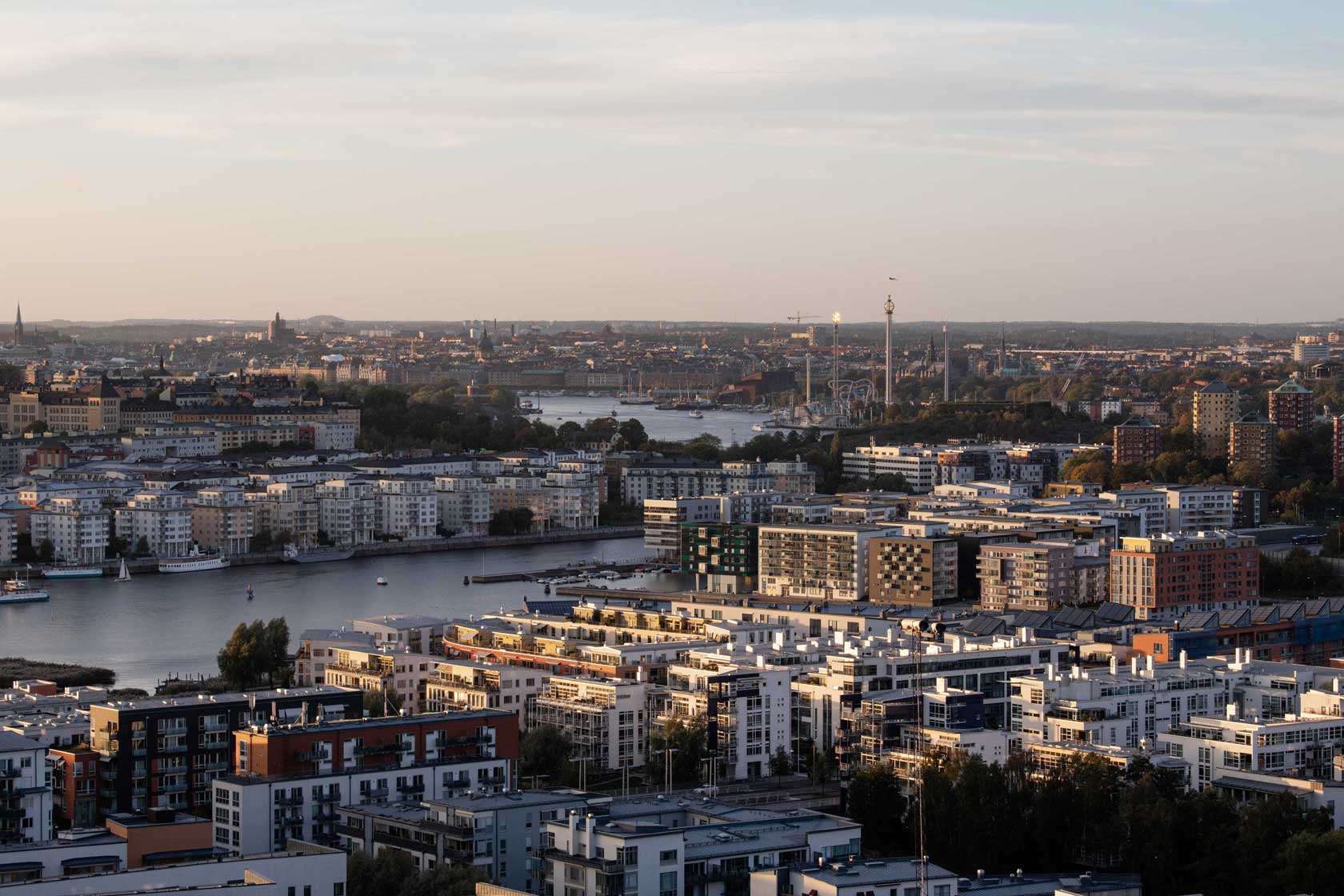 Houses in Hammarby sjöstad in Stockholm