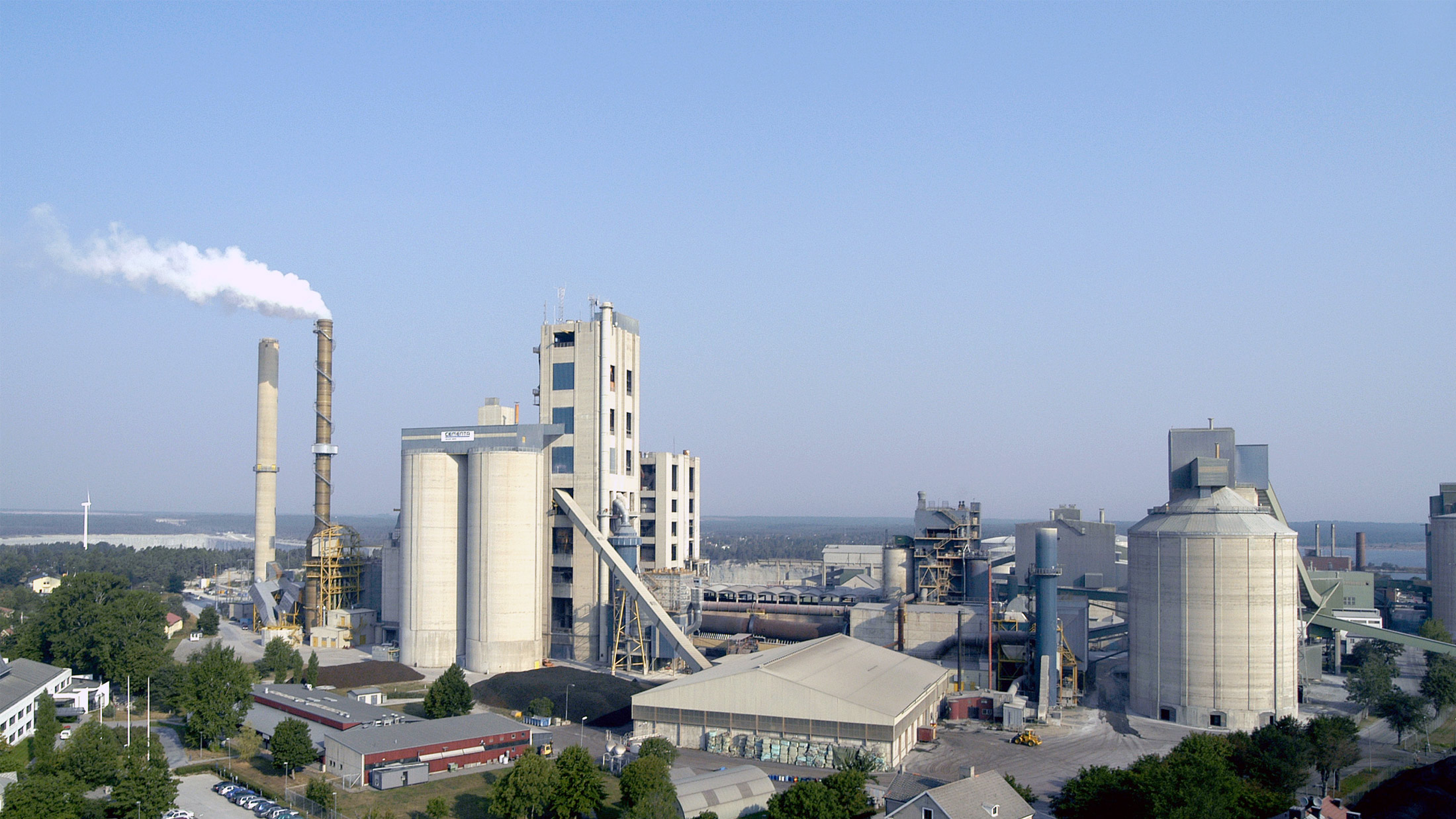 Cementa’s factory in Slite, Sweden