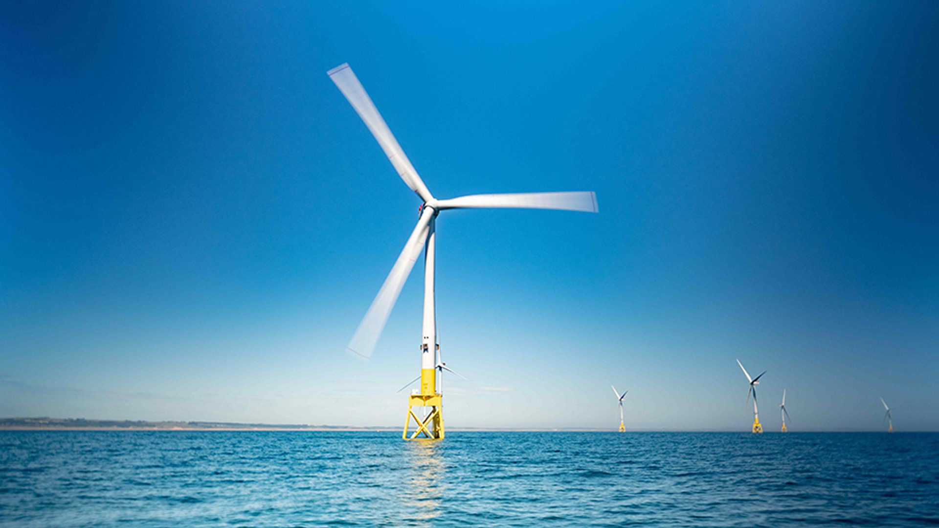 Wind turbines in Aberdeen Bay