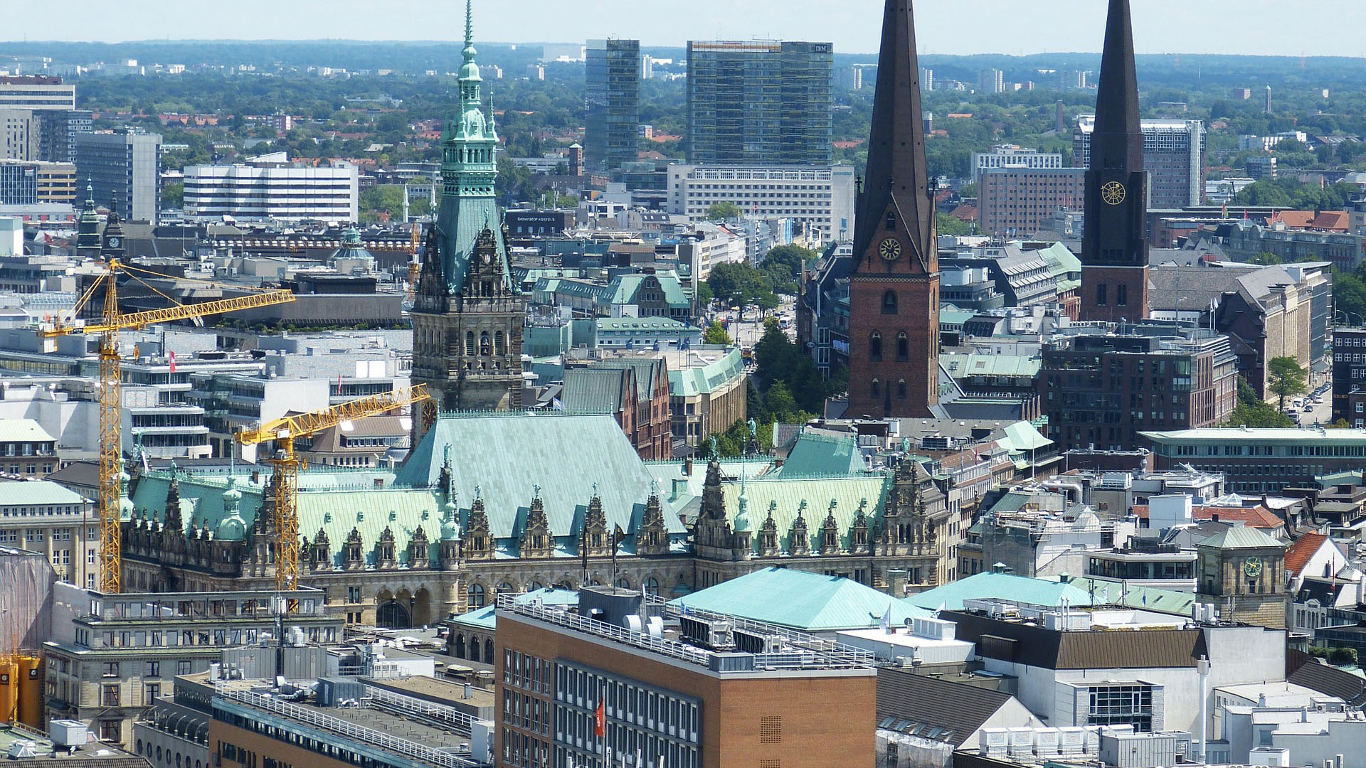 Buildings in the city of Hamburg