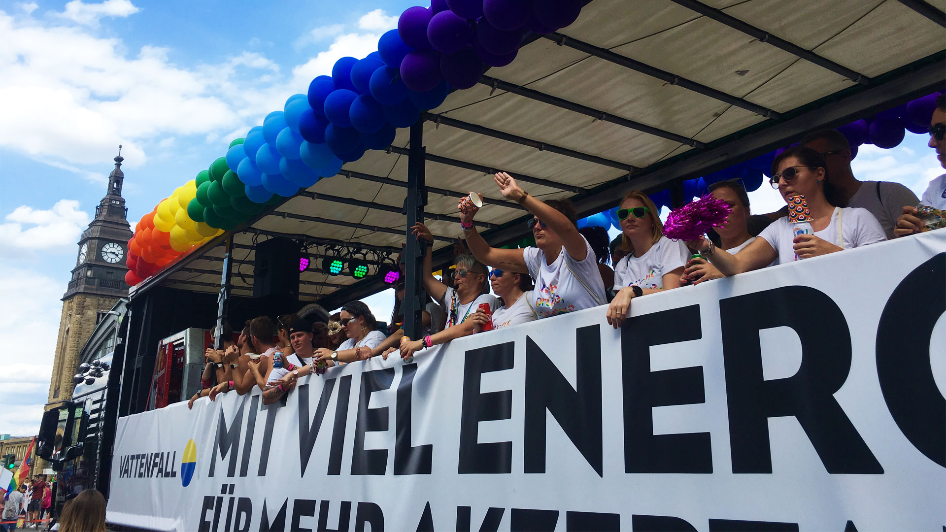 Vattenfal eployees at Pride parade in Berlin