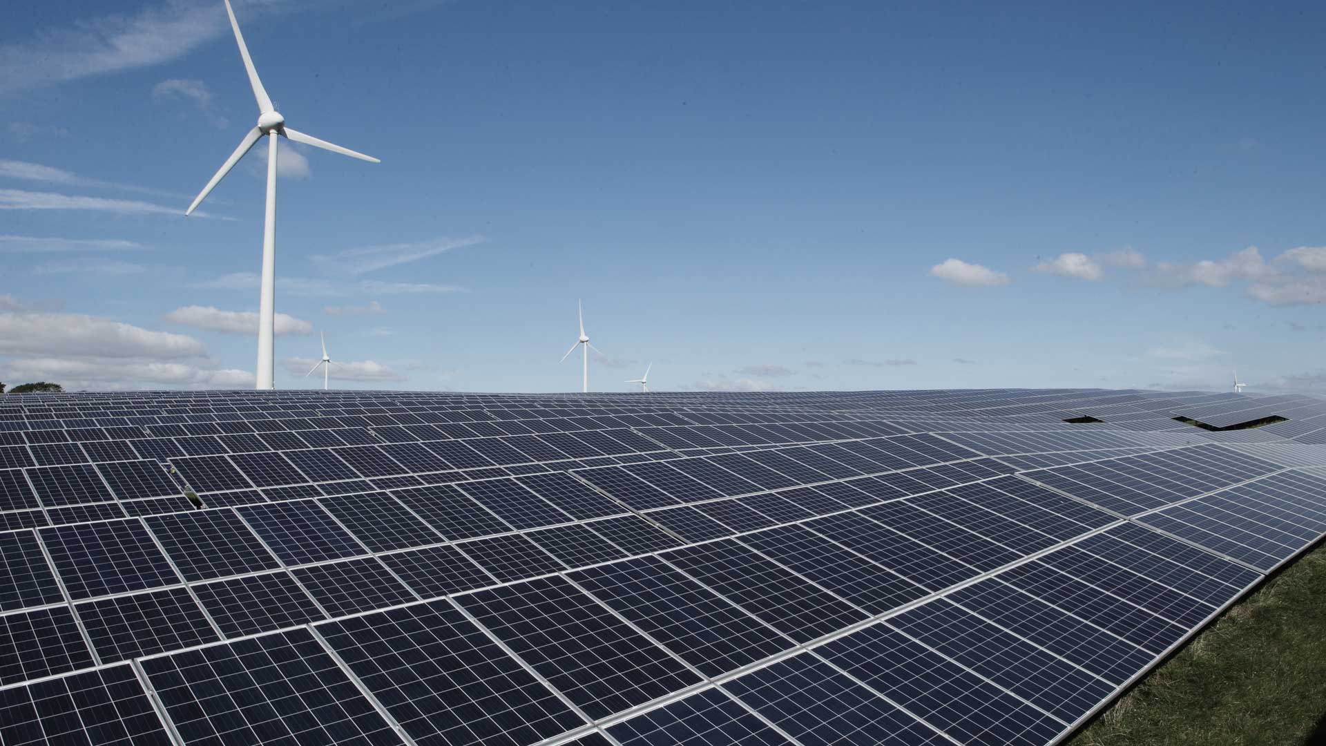 The Parc Cynog wind farm in the UK.