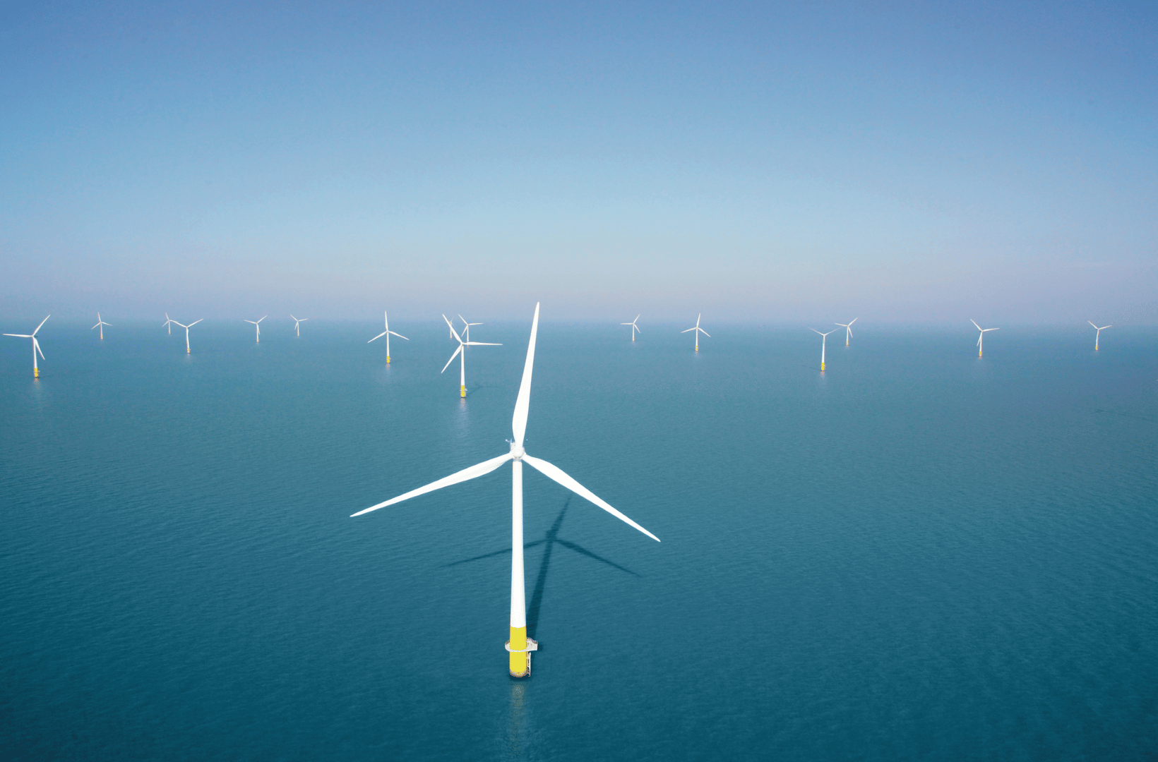 Kentish Flats Offshore Wind Farm aerial view