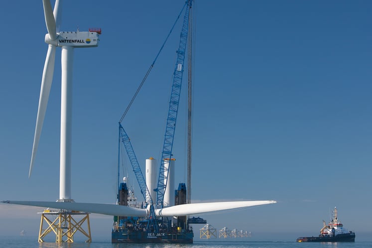 Ormonde Offshore Wind Farm Turbine Installation