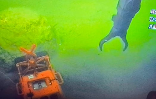 A remotely operated vessel. A remotely operated vessel.