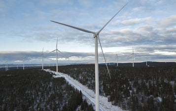 Luftaufnahme vom Windpark Stor-Rotliden Luftaufnahme vom Windpark Stor-Rotliden