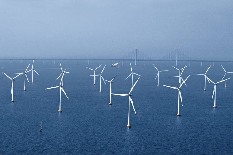 Offshore Windpark auf See Offshore Windpark auf See