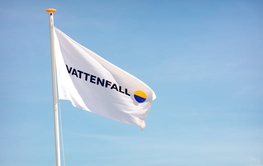Vattenfall vlag Vattenfall vlag