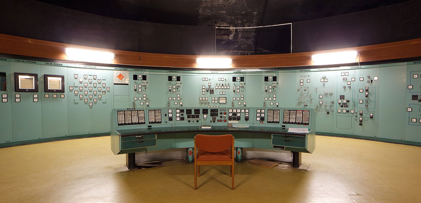 Ågestaverkets kontrollrum Ågestaverkets kontrollrum