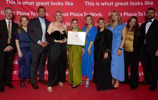 Vattenfall Kundservice-medarbetare på Great Place to Works gala Vattenfall Kundservice-medarbetare på Great Place to Works gala