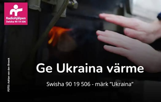 Radiohjälpen insamling, Ge Ukraina värme Radiohjälpen insamling, Ge Ukraina värme