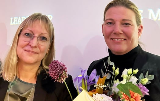 Vattenfalls Marie Anheden, projektledare för HYBRIT:s vätgaslager, och Gunilla Hylander, vd för HYBRIT Vattenfalls Marie Anheden, projektledare för HYBRIT:s vätgaslager, och Gunilla Hylander, vd för HYBRIT